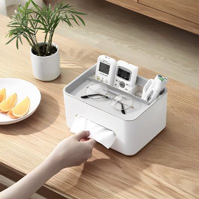 Rangement-boite-plastique-mouchoirs-gris-range