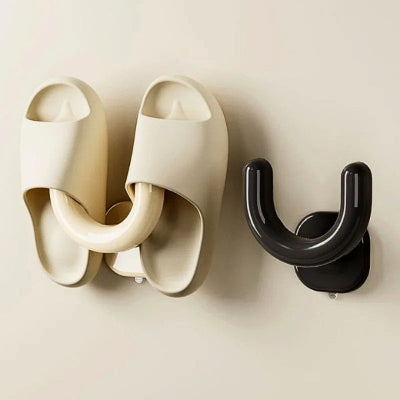 rangement chaussures mural curveshoes beige noir