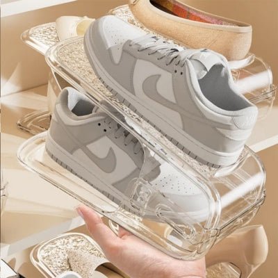 Rangement-chaussures-empileur-transparent