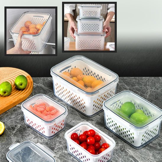 Rangement frigo | Lot de 3 FOODBOX™ - Fée qui Range