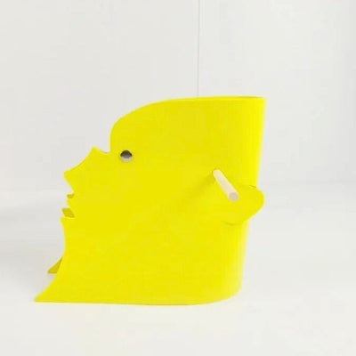 repose lunette profil visage plastique souple jaune