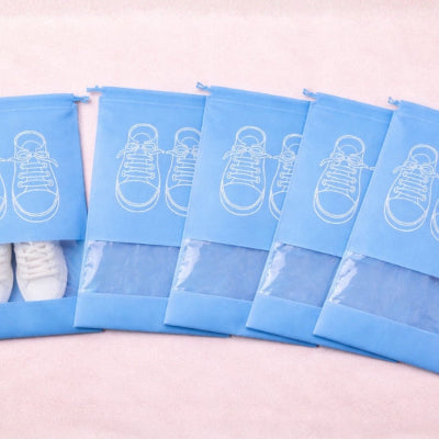 sac à chaussures colorshoeset bleu clair lot cinq