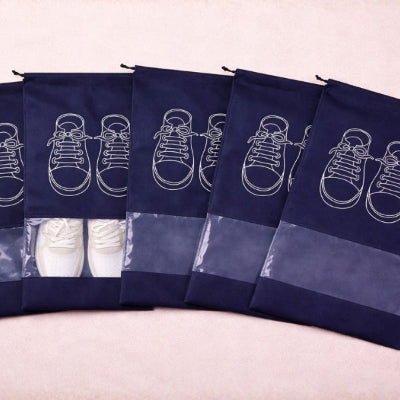 sac à chaussures colorshoeset bleu marine lot cinq