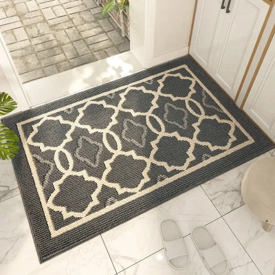 tapis d'entrée absorbant arabesquemat géométrique