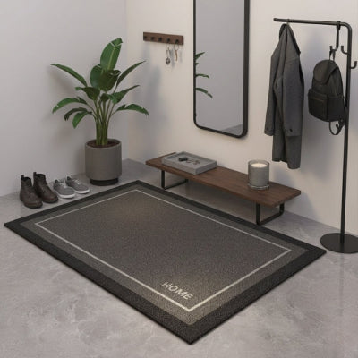 tapis d'entrée absorbant plante verte style masculin