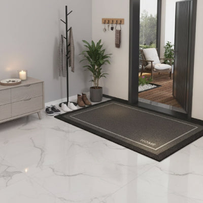 tapis d'entrée absorbant gris waterproof porte manteau porte entrée grise
