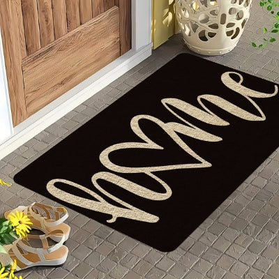 porte bois tapis d'entrée home coeur sandales