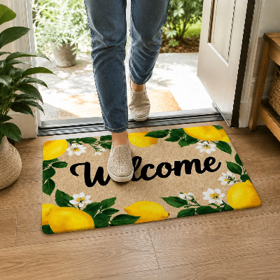 tapis d entrée intérieur lemonbloom esthétique