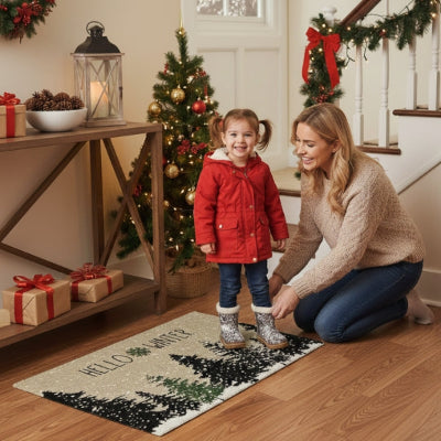 maman fille souriantes mettent chaussures entrée maison
