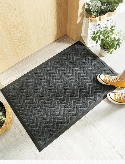 tapis d'entrée exterieur zigstep gris