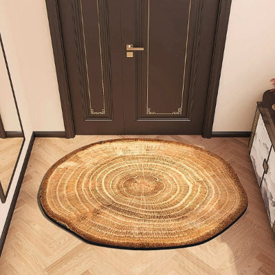 tapis d'entrée intérieur original tronc arbre coupé modèle A