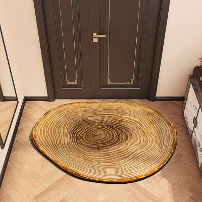 tapis d'entrée intérieur original tronc arbre coupé modèle B