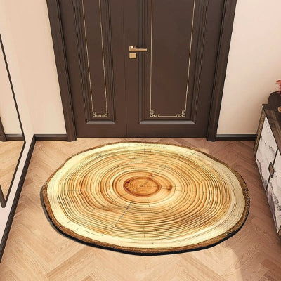 tapis d'entrée intérieur original tronc arbre coupé modèle C