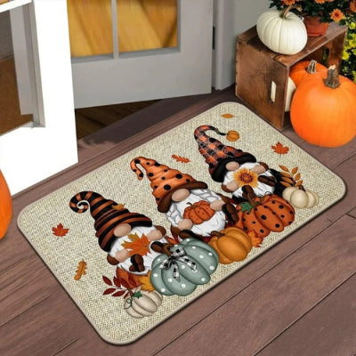 tapis entrée motif lutins original décoration automne