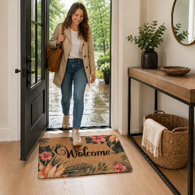 tapis entrée intérieur floratropic chelaureux