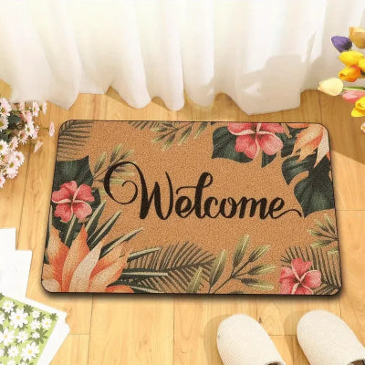 tapis entrée intérieur floratropic floral