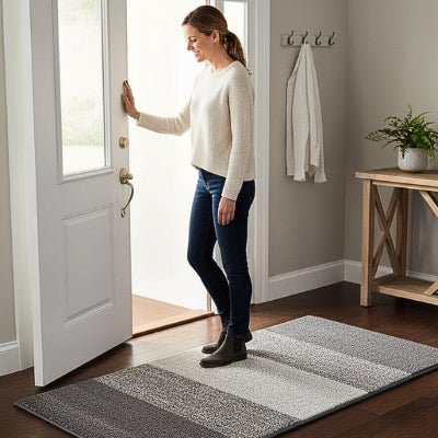 Tapis entrée intérieur tapis antidérapant et anti-poussière entrée cosy
