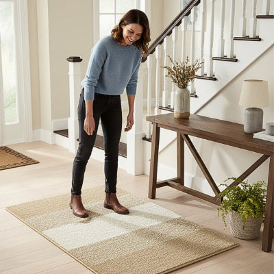 Tapis entrée intérieur tapis antidérapant et anti-poussière entrée escalier