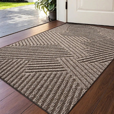 Tapis entrée intérieur tapis antidérapant et anti-poussière pelouse verte
