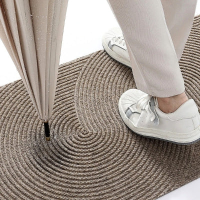 tapis entrée tapis antidérapant et anti-poussière parapluie baskets blanches