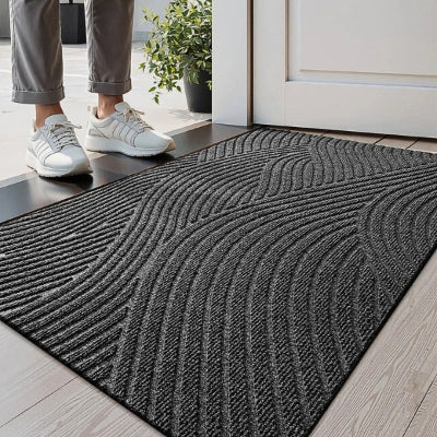 tapis entrée tapis antidérapant et anti-poussière gris