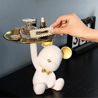 vide poche animaux ourson mignon blanc
