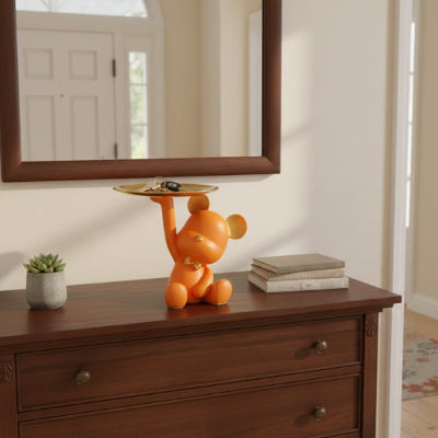 vide poche animaux ourson mignon orange