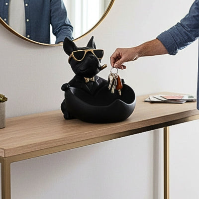 main range clés dans vide poche forme bouledogue