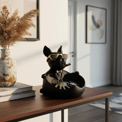 vide poche forme chien bouledogue entrée maison chic